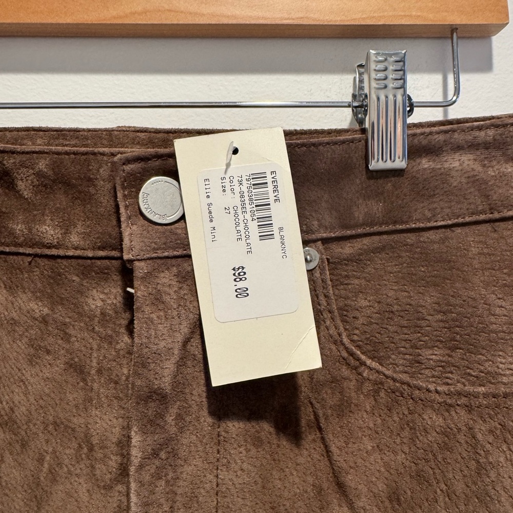 Blank NYC Brown Suede Mini Skirt - Picture 2 of 4